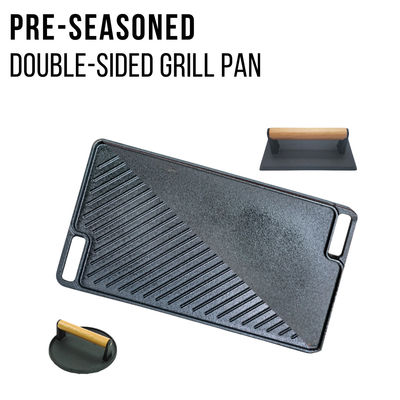 Griddle гриля литого железа 18 дюймов реверзибельный с превосходным удерживанием жары