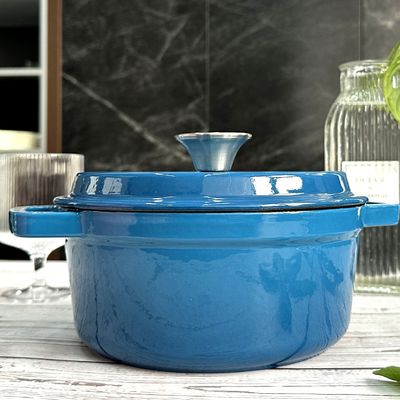 2/2.5/2.8/3.8/4.8L Enameled Cast Iron Braiser For Daily Use