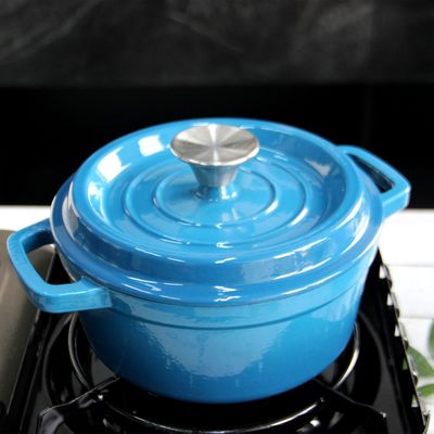 2/2.5/2.8/3.8/4.8L Enameled Cast Iron Braiser For Daily Use