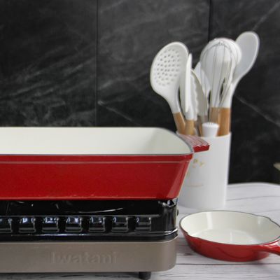 Покройте эмалью лоток жарить в духовке литого железа сковороды 2.5/4kg литого железа покрытия