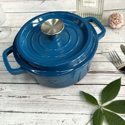 2/2.5/2.8/3.8/4.8L Enameled Cast Iron Braiser For Daily Use