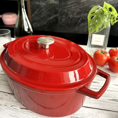 Enamel Cast Iron Stew Pot 4.5L / 6.8L Muilt Use For Kitchenware