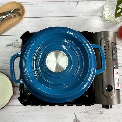 2/2.5/2.8/3.8/4.8L Enameled Cast Iron Braiser For Daily Use