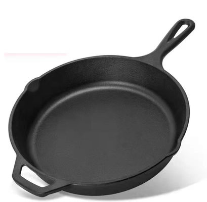 Сверхмощный прочный Skillet литого железа 10 дюймов с ручкой хелпера -