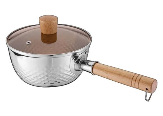 Cookware нержавеющей стали 20/22cm устанавливает кастрюльку нержавеющей стали 304 со стеклянной крышкой