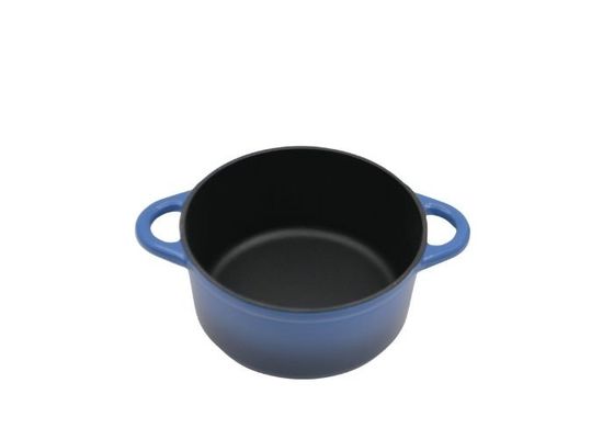 Голубое блюдо сотейника эмали с крышкой для всей плиты 3.8/5/5.3kg