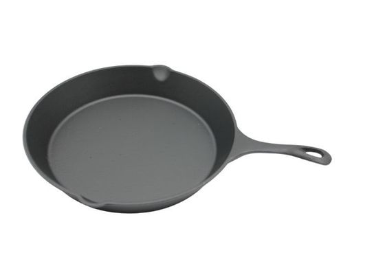 Круглый Skillet литого железа Пре-закаленный: Улучшите для домашней кухни и на открытом воздухе дюйма приготовления на гриле 10/12 дюймов