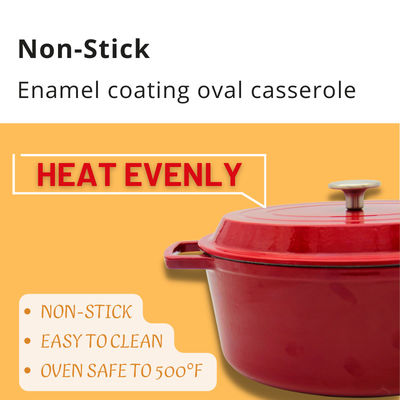 Ручки 4.5L/6.8L 2 бака тушеного мяса утюга эмали для Kitchenware