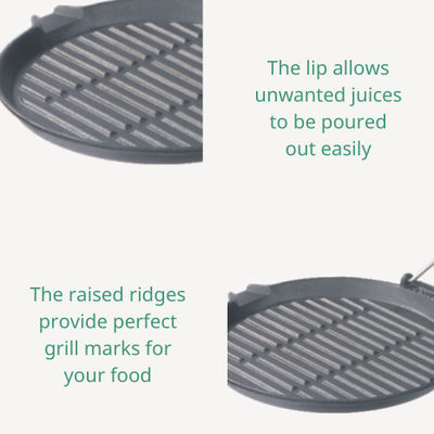 Griddle 10inch гриля литого железа 27cm со складывая ручкой ISO9001
