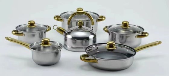 Не бак Cookware нержавеющей стали ручки 6 частей устанавливает качество еды никакой сновать