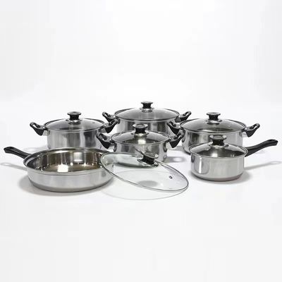 Не бак Cookware нержавеющей стали ручки 6 частей устанавливает качество еды никакой сновать