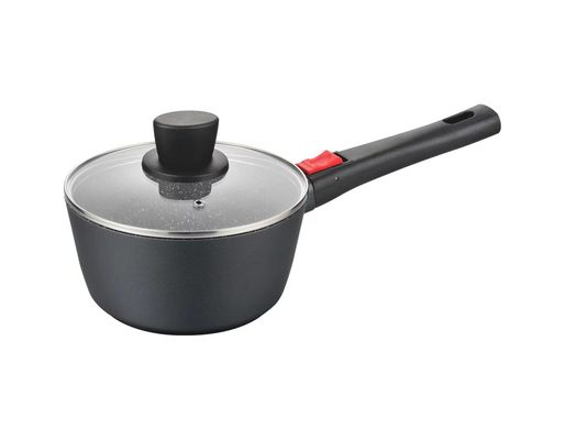 Большое глубокое блюдо Aluminumpot 28cm со стеклянной чернотой крышки