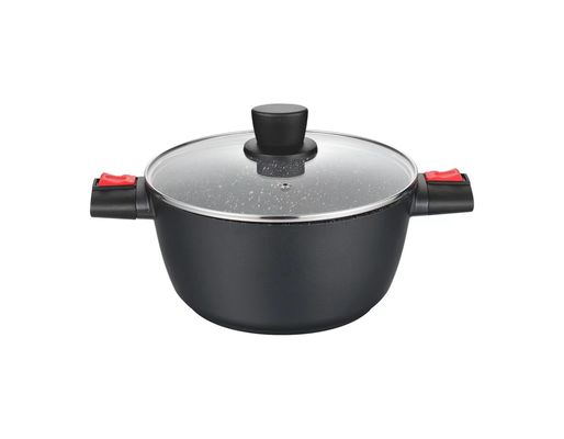 Бак разносторонней ручки алюминиевый для черноты Cooktops индукции