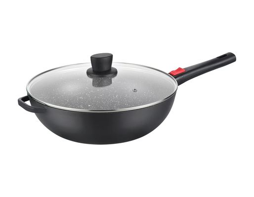 Бак разносторонней ручки алюминиевый для черноты Cooktops индукции