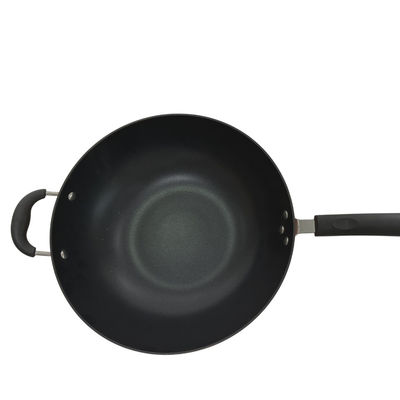 Вок разностороннего Skillet литого железа 12Inch китайский с теплостойкой ручкой