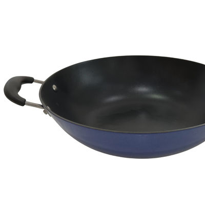 Вок наградного Skillet литого железа 13Inch китайский с закаленными стеклянными крышкой и не ручкой