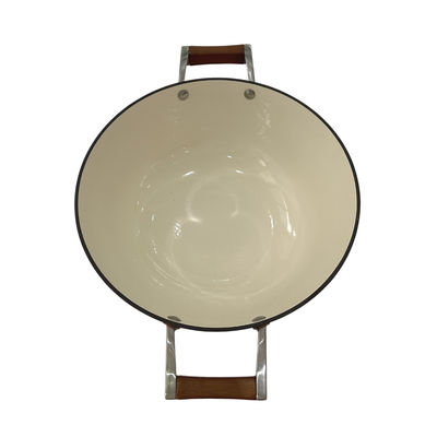 вок Skillet литого железа 15Inch китайский с прочными ручками петли