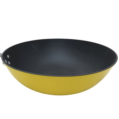 Вок наградного Skillet литого железа 13Inch китайский с закаленными стеклянными крышкой и не ручкой