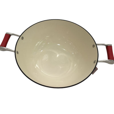 вок Skillet литого железа 15Inch китайский с прочными ручками петли