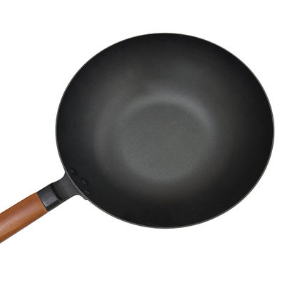Skillet литого железа кухни дома BSCI китайский варя ручку 32cm лотка вка не