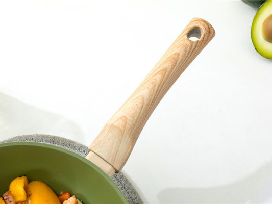 Разносторонний китайский лоток вка 12Inch с плоской нижней и теплостойкой ручкой