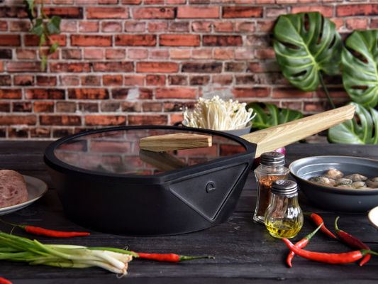 Здоровая варя ручка лотка Skillet литого железа 10Inch не с покрытием титана