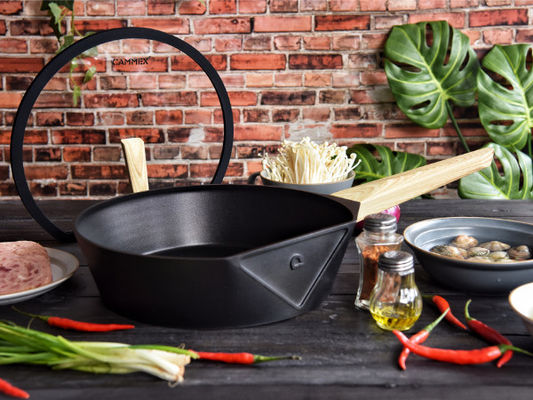 алюминиевая сковорода Cookware 11Inch сверхмощная с основанием нержавеющей стали