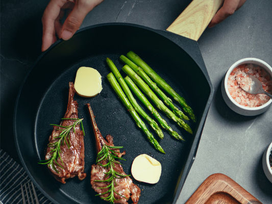 алюминиевая сковорода Cookware 11Inch сверхмощная с основанием нержавеющей стали