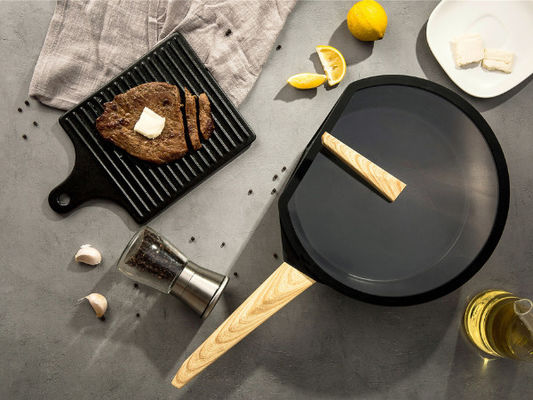 алюминиевая сковорода Cookware 11Inch сверхмощная с основанием нержавеющей стали