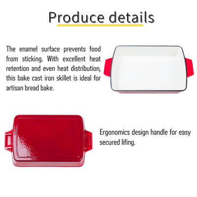 Эмалированное покрытие чугунная кастрюля для выпечки