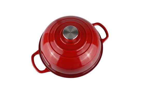 Кукнекса 6QT Эмалированная чугунная нидерландская печь ′′ 10 дюймов, идеально подходит для выпечки кислого теста, тушеных блюд и медленного приготовления