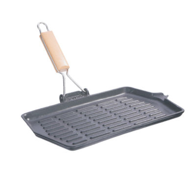 гриль литого железа 13.8inch Griddle не лоток гриля ручки для располагаться лагерем
